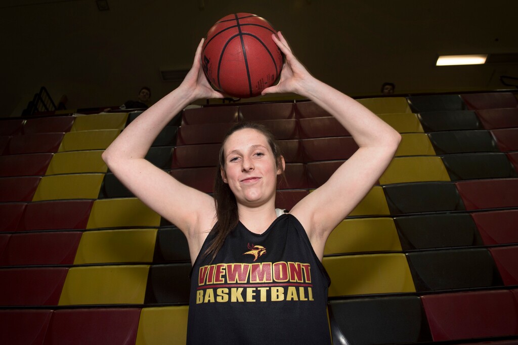 (Scott Sommerdorf | The Salt Lake Tribune)
Viewmont High forward Mercedes Staples helped lead the Vikings to the Class 5A state quarterfinals.