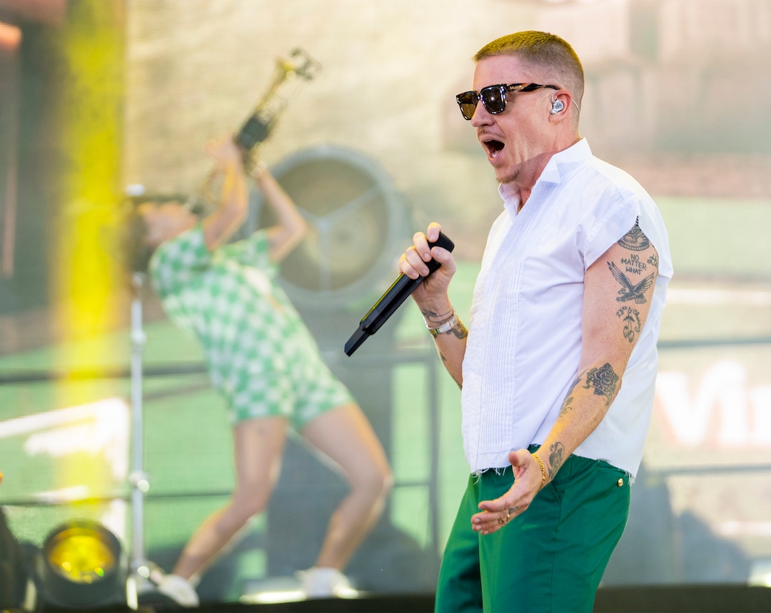 (Rick Egan | The Salt Lake Tribune)  Macklemore performs at Rice-Eccles Stadium, on Friday, Aug. 5, 2022.