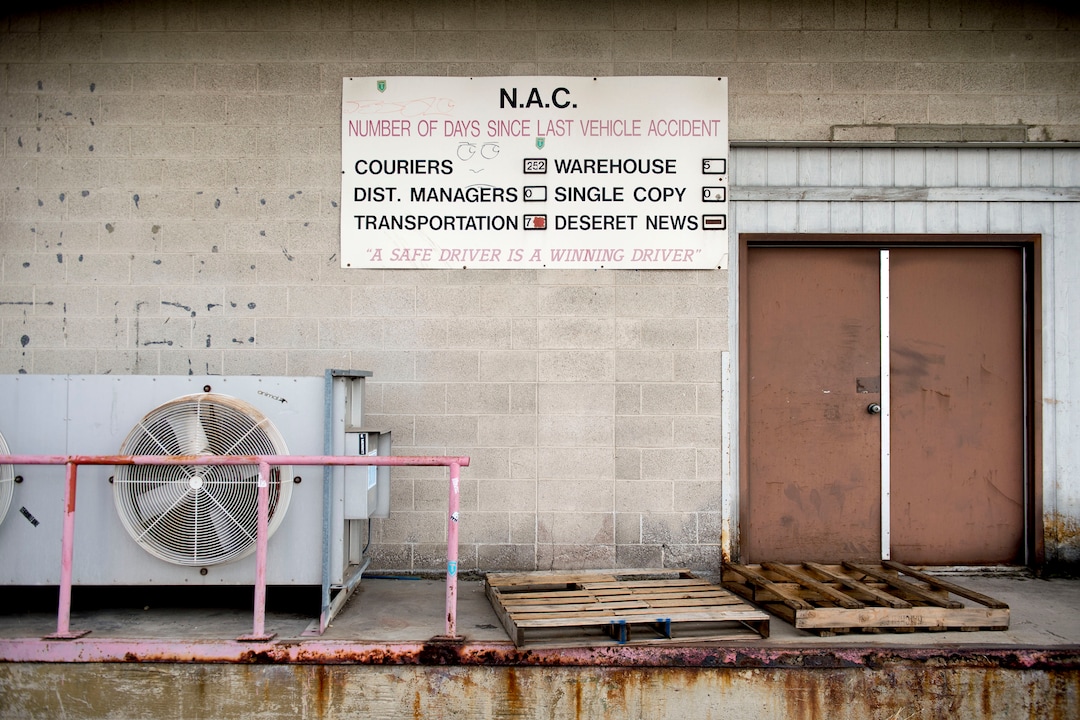 (Jeremy Harmon  |  The Salt Lake Tribune) The old NAC building on 500 South will be part of a 12.4-acre area just west of downtown Salt Lake City. The development, called Post District, is mostly comprised of the block between 300 and 400 West and 500 and 600 South. Photographed on Thursday, Oct. 17, 2019.