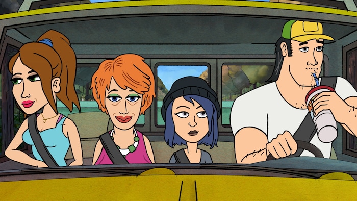 (Image courtesy of Fox) From left, Jenny (voice by Kristen Wiig), Betty (Maya Rudolph), Violet (Jillian Bell) and Wayne (Ike Barinholtz) are featured in "Bless the Harts."