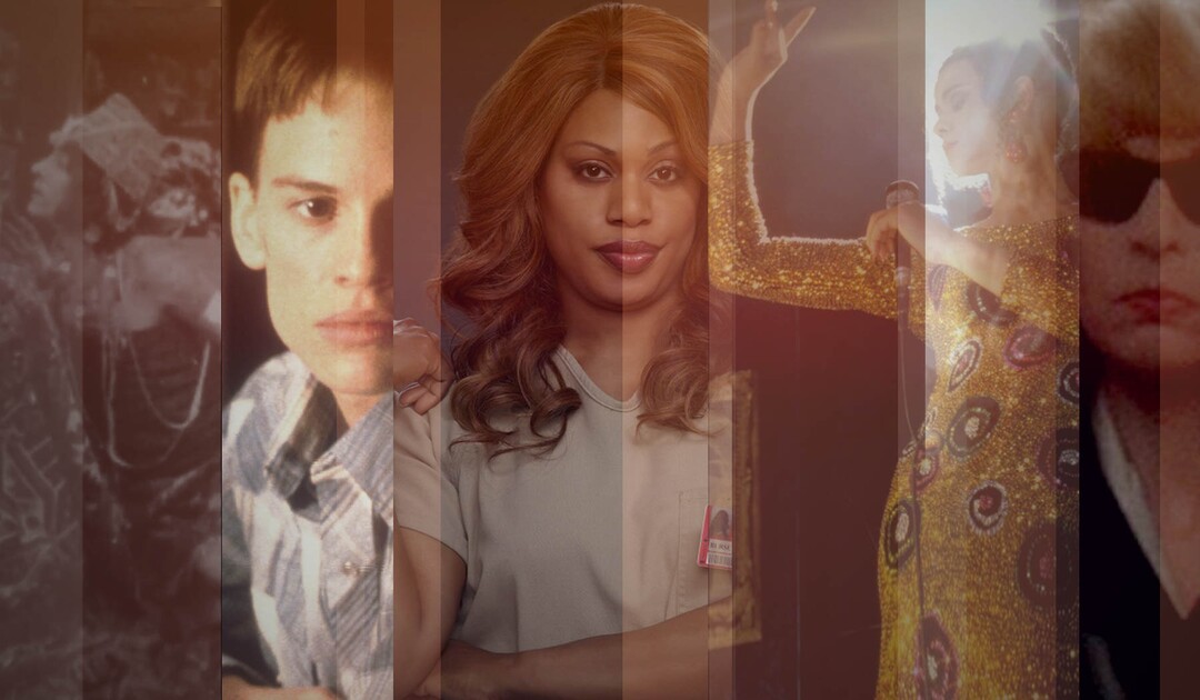 (Image courtesy of Sundance Institute) Images of transgender characters in films, from "Disclosure: Trans Lives On Screen," directed by Sam Feder, an official selection of the Documentary Premieres program at the 2020 Sundance Film Festival.