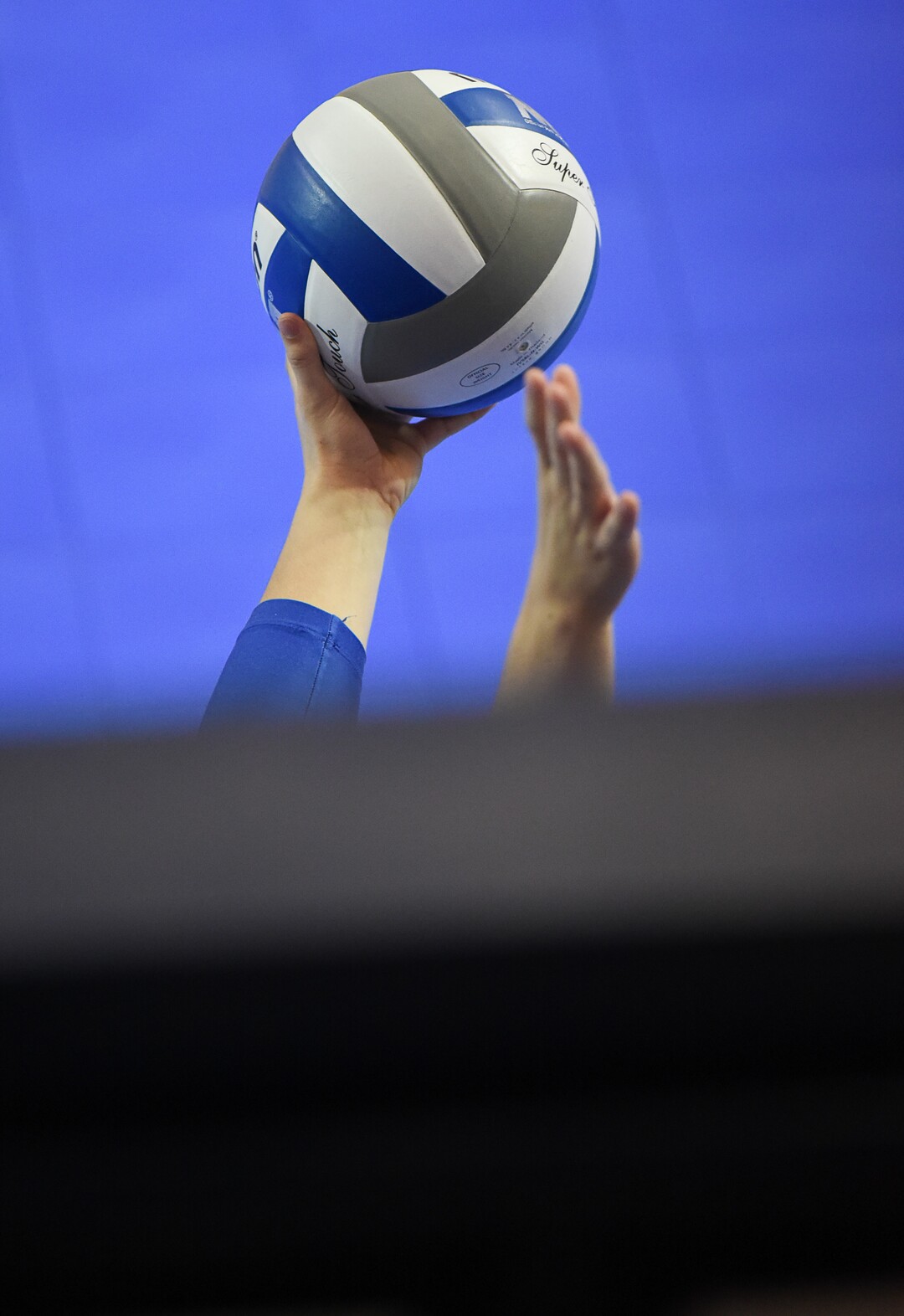 (Francisco Kjolseth  |  The Salt Lake Tribune)  Florida serves one up against BYU in their NCAA Tournament Round of 16 match at Smith Fieldhouse, Friday, Dec. 7, 2018.