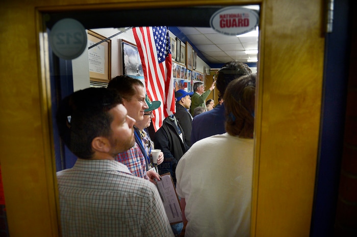 (Scott Sommerdorf | Tribune file photo) This April 14, 2018, file photo shows delegates crammed into a schoolroom at Brighton High for the Hispanic Caucus at the Salt Lake County Democratic Convention. Saturday, Democrats in Salt Lake County will be participating in Utah's first major virtual convention with none of the usual fanfare or hobnobbing of such events.