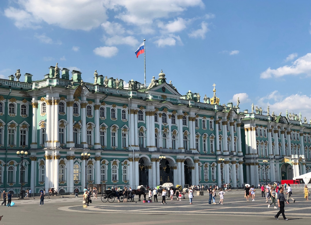 (Michael Stack  |  Special to The Salt Lake Tribune) The main entrance of the State Hermitage Museum in St. Petersburg.