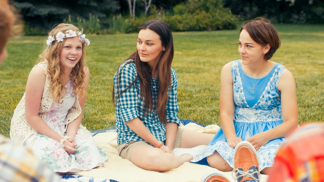 (Photo courtesy Pinnacle Peak Pictures) Sisters Amy (Elise Jones, left), Meg (Melanie Stone, center) and Beth (Allie Jennings) enjoy time together in a scene from director Clare Niederpruem's modern-day adaptation of Louisa May Alcott's "Little Women."