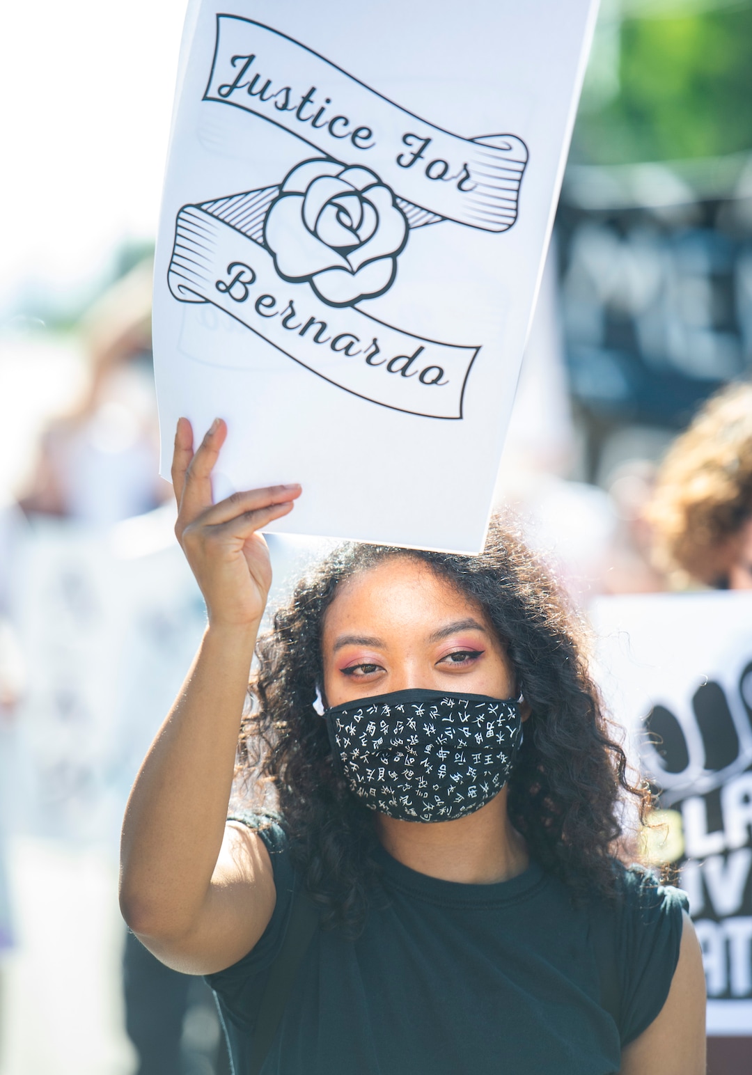 (Rick Egan  |  The Salt Lake Tribune)     Protesters dance in the street on Foothill Drive during a march for Justice onSunday, July 12, 2020.