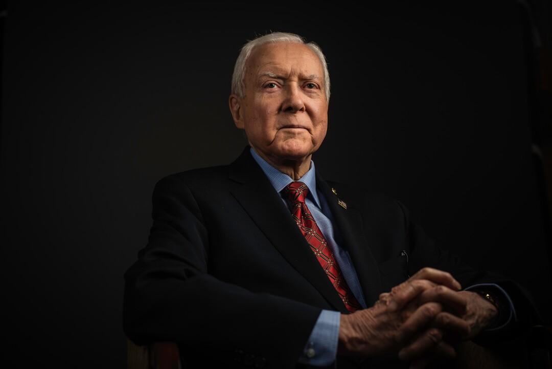 (Andr Chung  |  special to The Salt Lake Tribune) Senator Orrin Hatch is the senior senator from Utah, Chairman of the Senate Finance Committee and President pro tempore of the United States Senate.