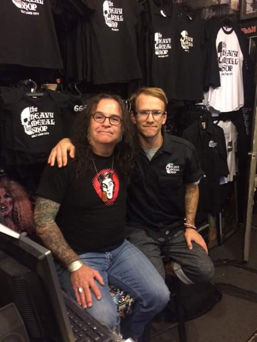 (Courtesy of Kevin Kirk) Joey Kirk, son of The Heavy Metal Shop owners Kevin (left) and Angie Kirk, died Nov. 1 after being struck by a Trax train at the Murray Central Station while he walking to an Alcoholics Anonymous meeting.