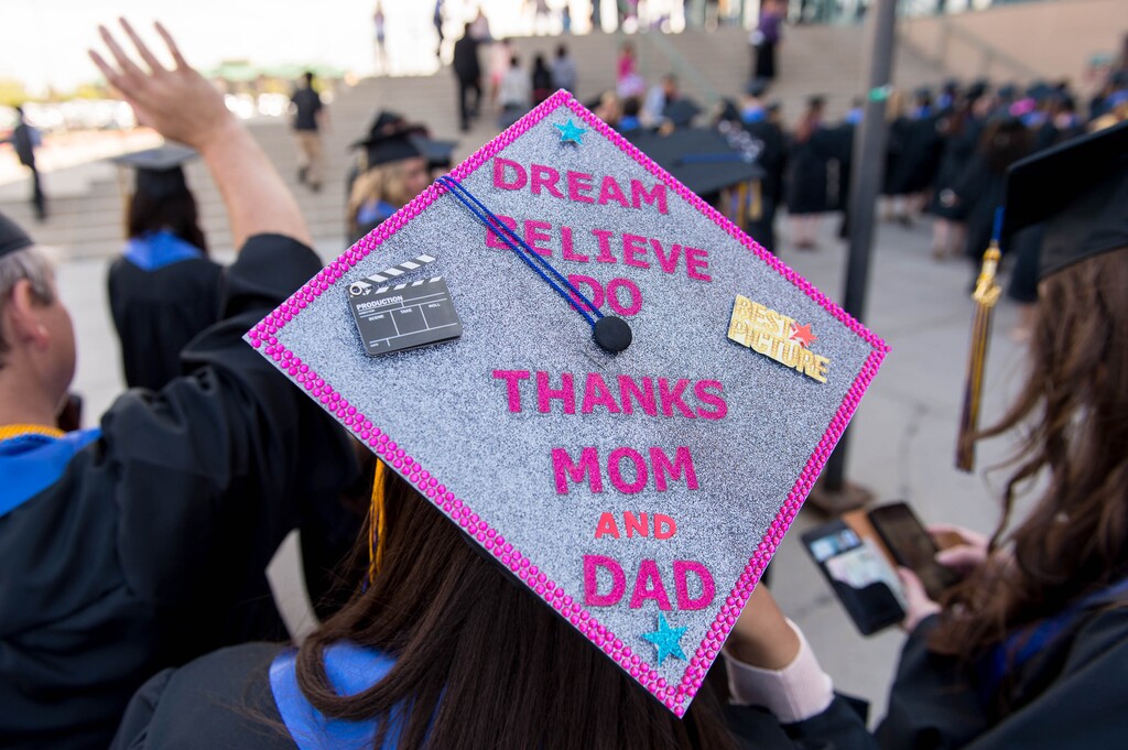 (Trent Nelson  |  Tribune file photo) Graduates take part in Salt Lake Community College's Commencement at the Maverik Center in West Valley City on May 8, 2014.