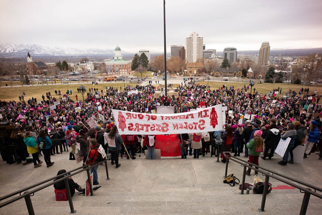 (Trent Nelson | The Salt Lake Tribune)The 2019 Women's March on Utah at the Utah Capitol in Salt Lake City on Saturday Jan. 19, 2019.