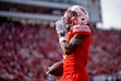 (Trent Nelson | The Salt Lake Tribune) Utah Utes running back Daniel Bray (5) scores a touchdown as Utah hosts Utah State, NCAA football in Salt Lake City on Thursday, Sept. 17, 2026.