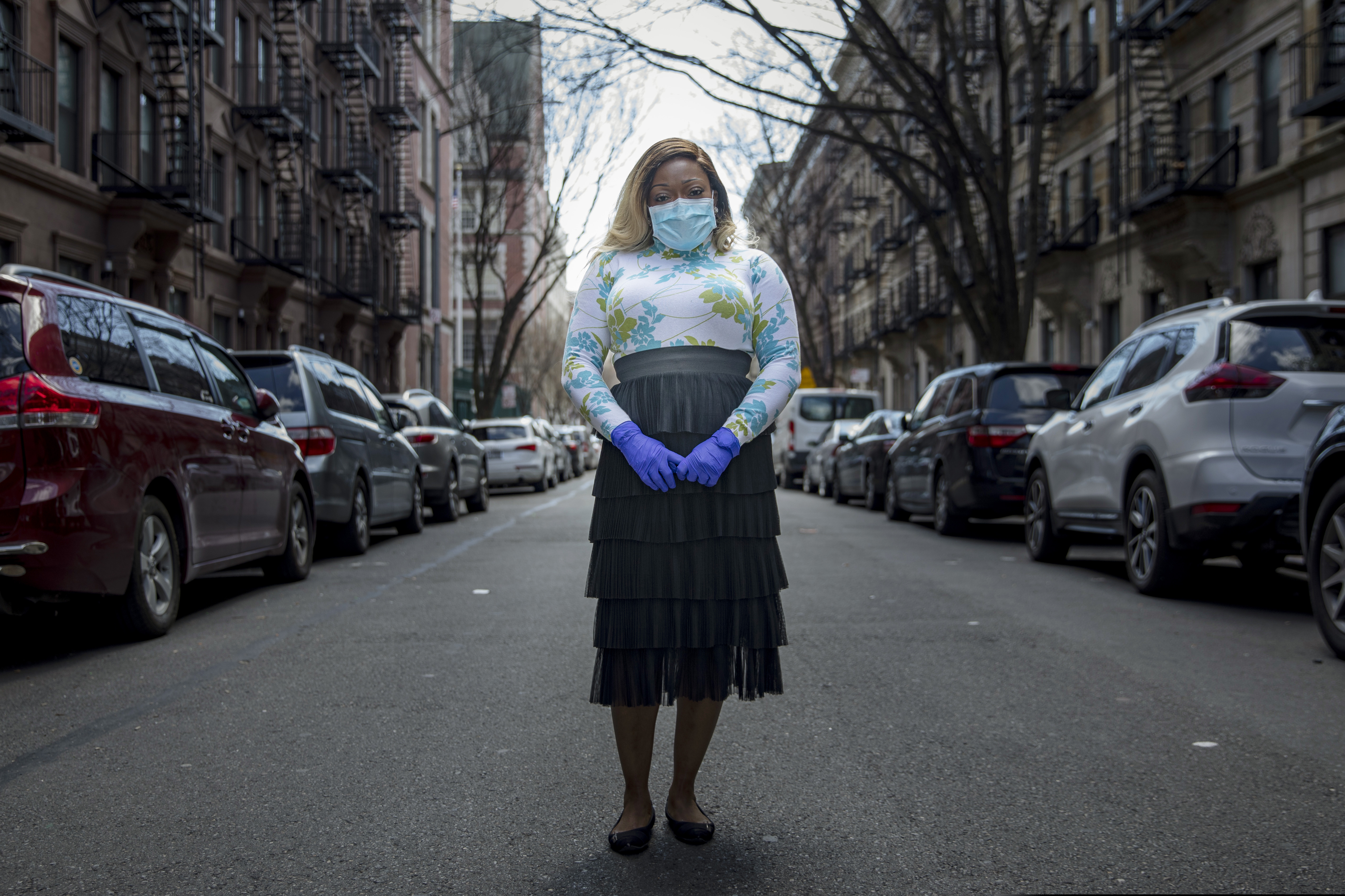 (Marshall Ritzell | The Associated Press) Tiffany Pinckney poses for a portrait in the Harlem neighborhood of New York on April 1, 2020. After a period of quarantine at home separated from her children, she has recovered from COVID-19. Pinckney became one of the nations first donors of "convalescent plasma." Doctors around the world are dusting off a century-old treatment for infections: Infusions of blood plasma teeming with immune molecules that helped survivors beat the new coronavirus.