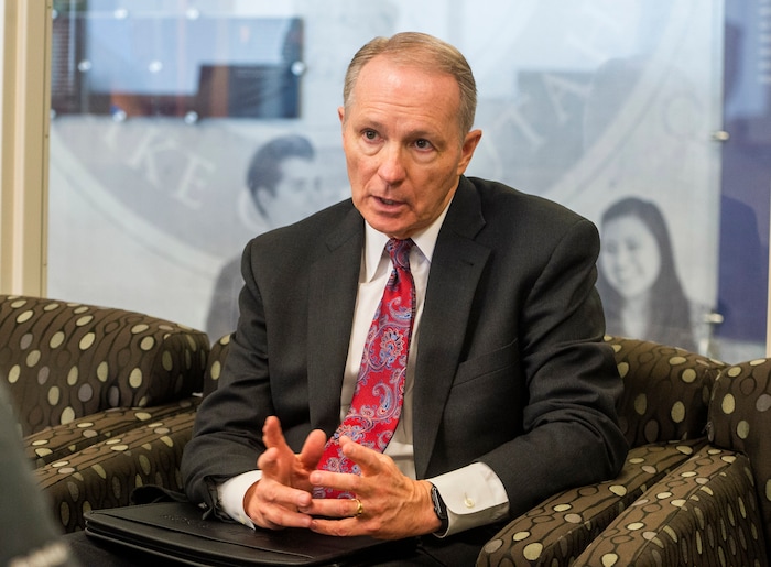 (Rick Egan  |  The Salt Lake Tribune)      Bruce C. Kusch, president of LDS Business College, talks about Ensign College, which will become the new name of the college in September, Tuesday, Feb. 25, 2020.