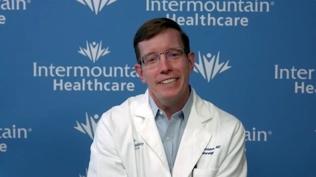 (Intermountain Healthcare via zoom) Dr. Nathan Merriman, a gastroenterologist for Intermountain Healthcare, urges patients to get their screening colonoscopies. Colonoscopies at Intermountain were down about 50% during the pandemic, and advanced-stage cancer cases are now up about 15%, doctors said.