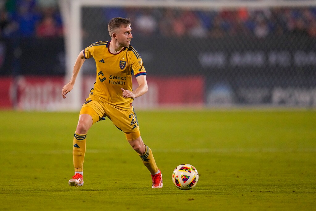 (Julio Cortez | AP) Real Salt Lake defender Andrew Brody, shown during a game against FC Dallas on May 25, helped RSL hold Montreal scoreless in a 0-0 draw on Saturday.