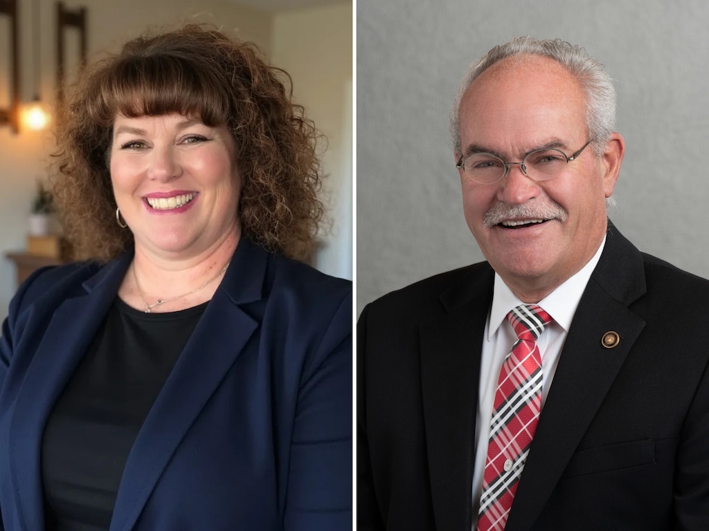 (Campaign photo; Utah Senate) Annette McRae, left, and Ron Winterton, candidates for the 2026 Senate District 20 election.