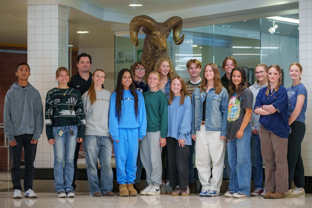 (Trent Nelson  |  The Salt Lake Tribune) Staff members of the Highland High Rambler at Highland High School in Salt Lake City on Wednesday, May 14, 2025.