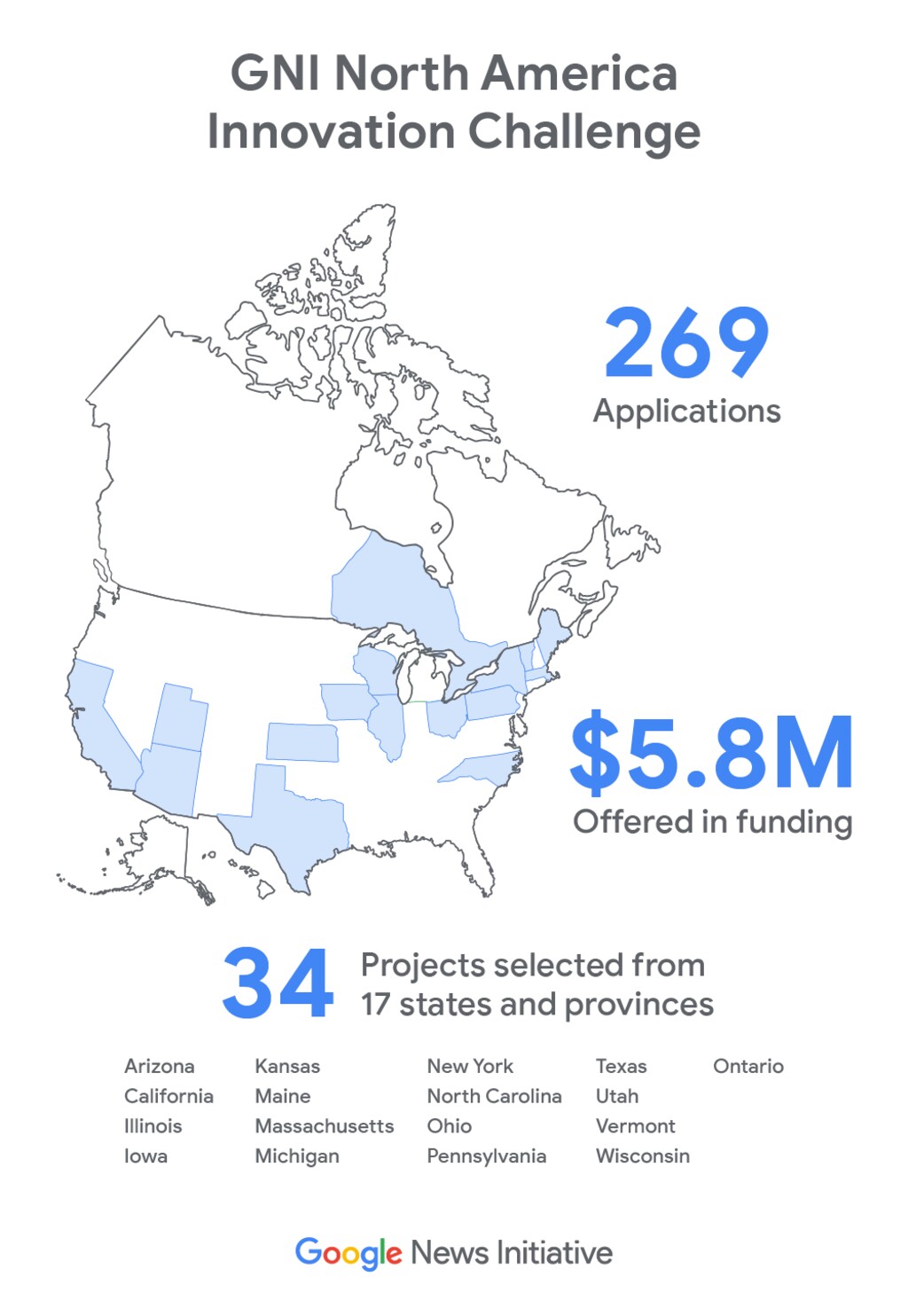 The Google News Initiative announced The Salt Lake Tribune as one of 34 winners of the first GNI Innovation Challenge for North America on Friday, Oct. 25, 2019.