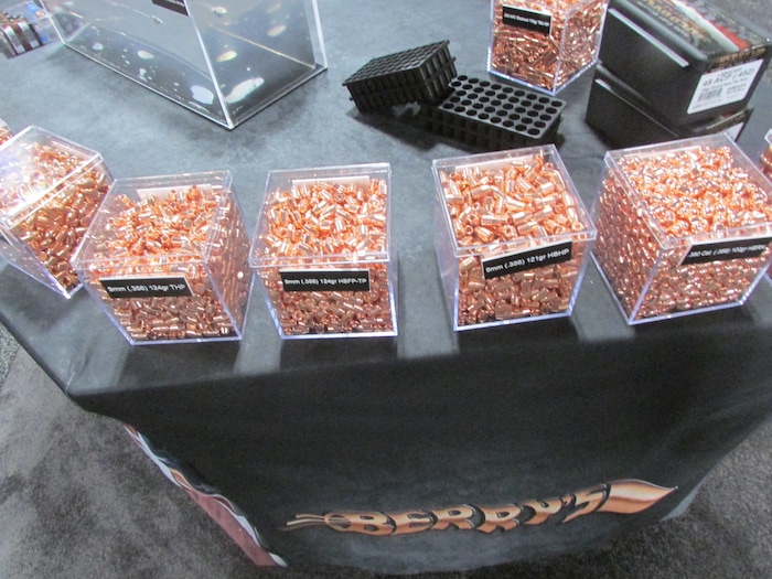 (Tom Wharton | Special to The Tribune) Berry's Bullets of St. George displays its bullets on the SHOT Show floor in Las Vegas on Jan. 23, 2018.