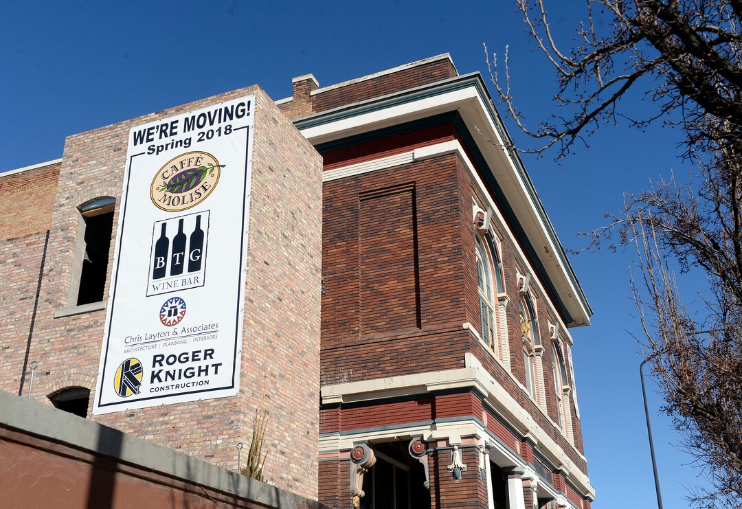 (Al Hartmann  |  The Salt Lake Tribune) 	Salt Lake City’s Caffe Molise and its sibling, BTG Wine Bar, will be moving in May to the historic Eagle Building at 404 S. West Temple. The building currently is being remodeled to accommodate the move. 