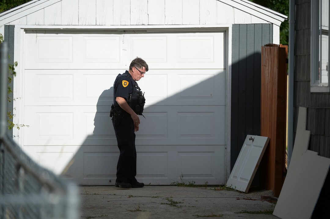 (Leah Hogsten  |  The Salt Lake Tribune) Police investigators conclude their search a home at 547 N. 1000 West in Salt Lake City as part of the disappearance of University of Utah student MacKenzie Lueck, Thursday morning, June 27, 2019.