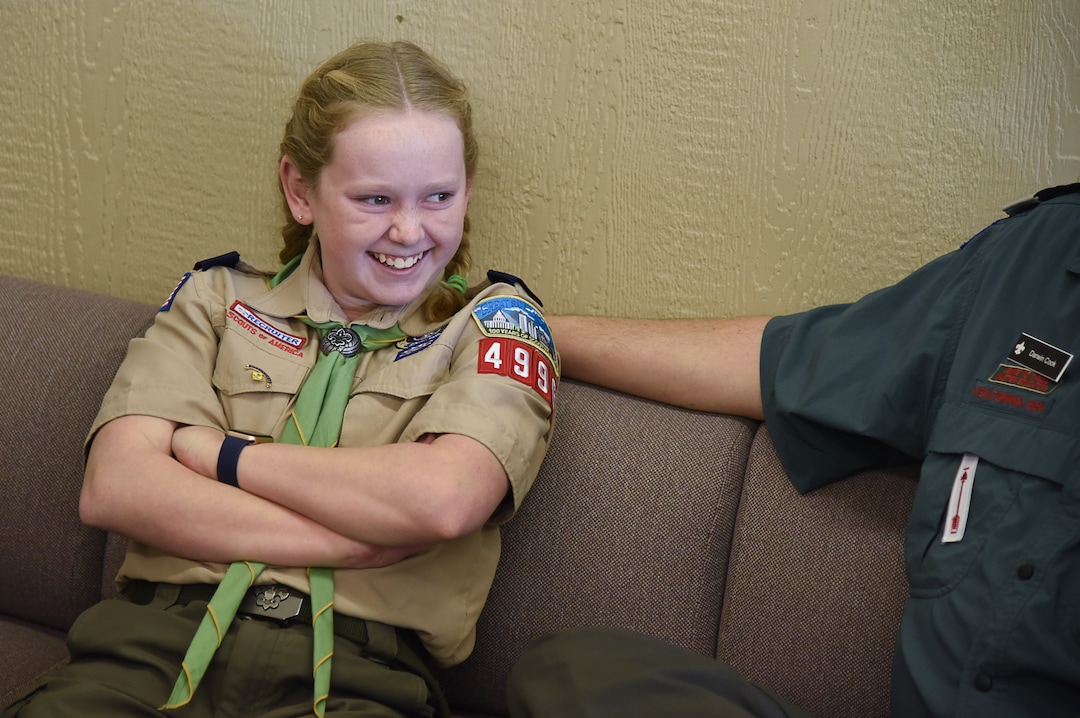 (Francisco Kjolseth  |  The Salt Lake Tribune)  On Friday, Feb. 1, the Boy Scouts of America will begin admitting girls into Scouts BSA and Miriam Cook of Tooele plans to be among the first females in Utah to join, as she expresses some of her excitement recently while talking about what is to come.