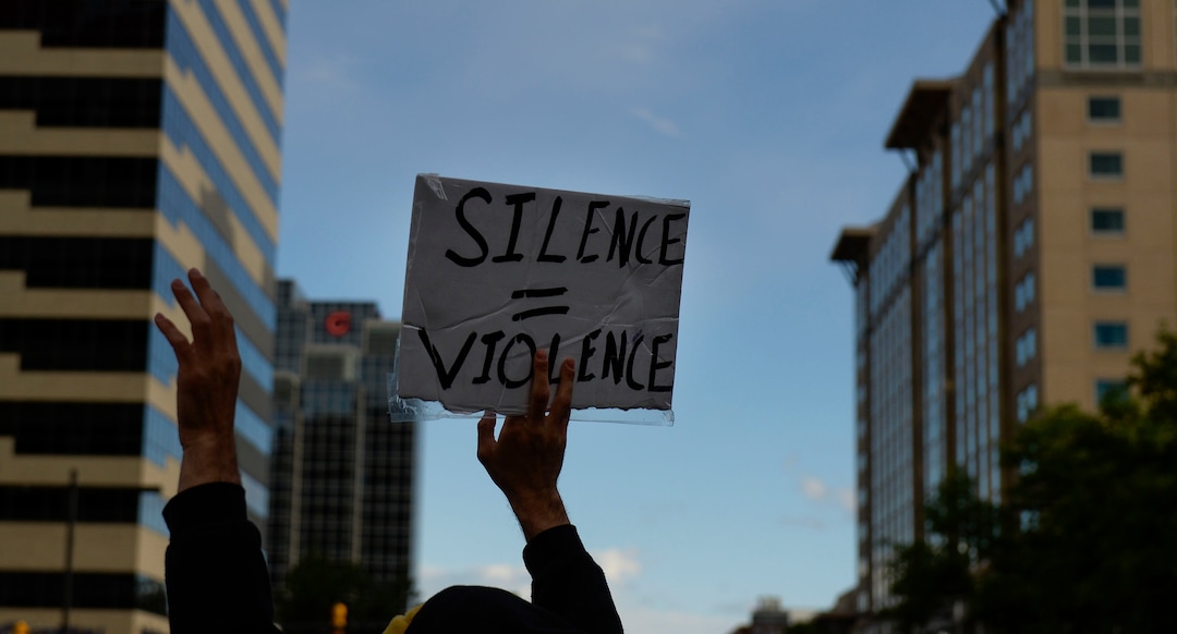 (Leah Hogsten  |  The Salt Lake Tribune) Demonstrators marched from the Utah Capitol down State Street, stopping at every intersection for five minutes in honor of George Floyd, June 8, 2020.