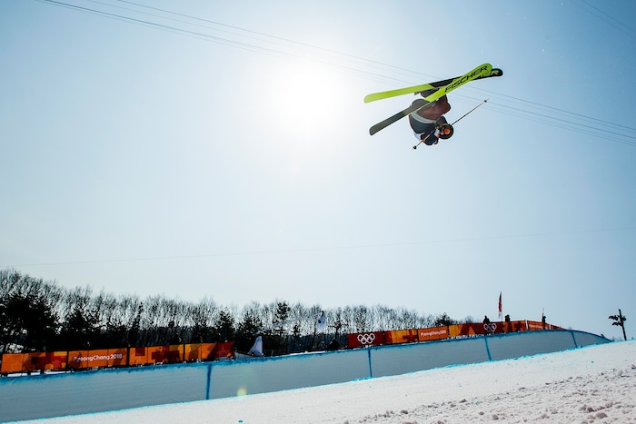 (Chris Detrick  |  The Salt Lake Tribune)  Annalisa Drew of the United States competes in the Ladies' Ski Halfpipe Final Run at Phoenix Park during the Pyeongchang 2018 Winter Olympics Tuesday, Feb. 20, 2018. 