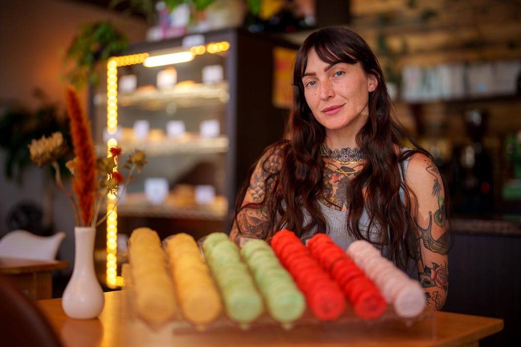 (Trent Nelson  |  The Salt Lake Tribune) Jessica Davies, owner of Passion Flour in Salt Lake City's Maven District on Friday, Sept. 2, 2022.