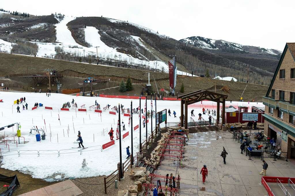 (Leah Hogsten | The Salt Lake Tribune) Skiers enjoy the last snow of the season in April at Park City Mountain Resort. Last year, Summit County was one of 12 counties — four of them home to ski towns — in the nation with per capita income over $100,000.