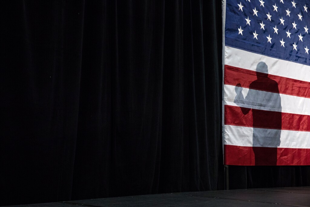 (Damon Winter | The New York Times)

Donald Trump campaigns in Sioux City, Iowa, Nov. 6, 2016.