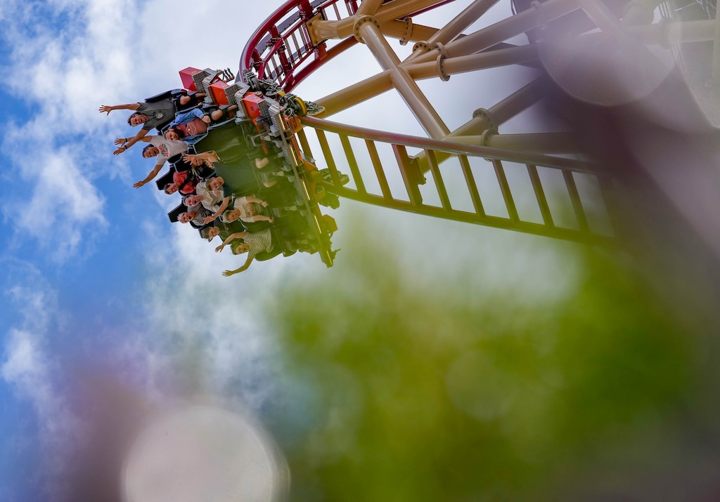 (Francisco Kjolseth | The Salt Lake Tribune) People ride Cannibal at Lagoon Amusement Park. The park, which first opened in 1886, will celebrate 140 years of operation on July 15.