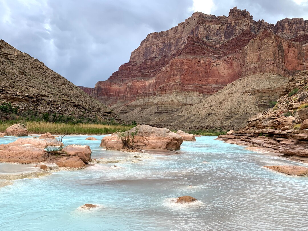 (Judy Fahys  |  InsideClimate News) The Little Colorado River and the main Colorado meet in Grand Canyon National Park and provide premiere habitat for the endangered humpback chub. This location is home to the nationÕs largest population of these fish and several scientific research sites.
