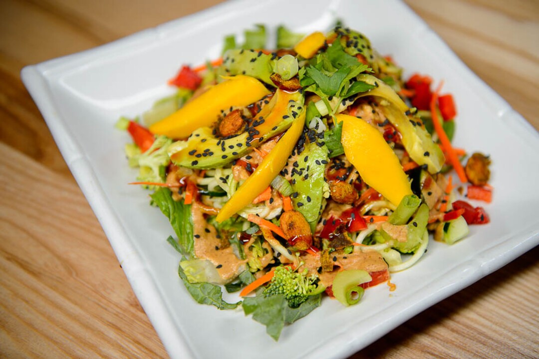 (Trent Nelson | The Salt Lake Tribune)
Stir fry at Rawtopia Living Cuisine, which recently moved to Millcreek.