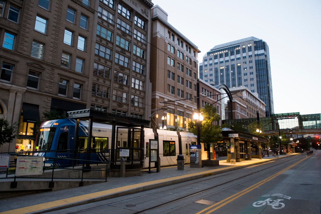 (Rick Egan  |  The Salt Lake Tribune)     In downtown Salt Lake City in 2017 sales tax receipts for hospitality industries, restaurants and bars, exceeded those for retail, meaning folks are coming downtown more for nightlife than for shopping. Tuesday, June 26, 2018.
