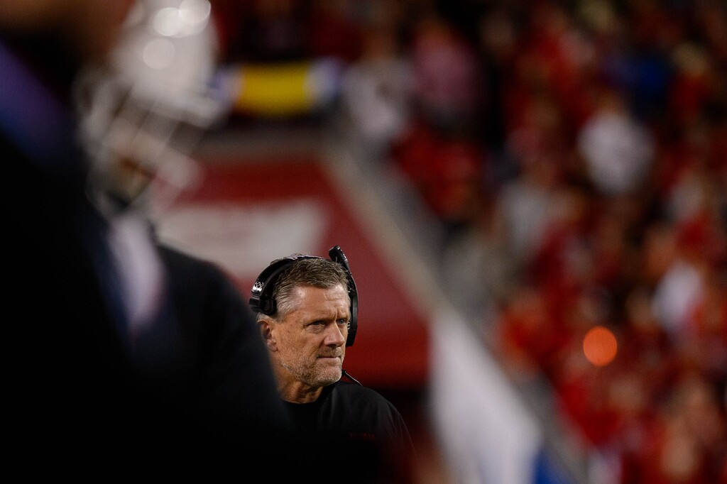 (Trent Nelson | The Salt Lake Tribune)
Kyle Whittingham, here coaching Utah as it faces Oregon in the Pac-12 football championship game last year, is hopeful the Utes and Pac-12 play a full 7-game schedule this season. But with rising virus counts across the nation, including the west, he's not sure that's realistic.