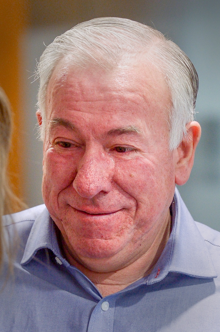 Leah Hogsten  |  The Salt Lake Tribune  lChurch of Jesus Christ of Latter-day Saints bishop, Bispo Do Pai Valdir. On Friday, Intermountain Hospital caregivers wheeled paralyzed cancer patient Osvaldo Silva, 85, down to the lobby for a personal piano concert in his honor, Feb. 15, 2019. With tears streaming down his face, Osvaldo, who is from Brazil, was treated to a dozen songs played by his Church of Jesus Christ of Latter-day Saints bishop, Bispo Do Pai Valdir, who kicked off the set with none other than ÒThe Girl from Ipanema.Ó  