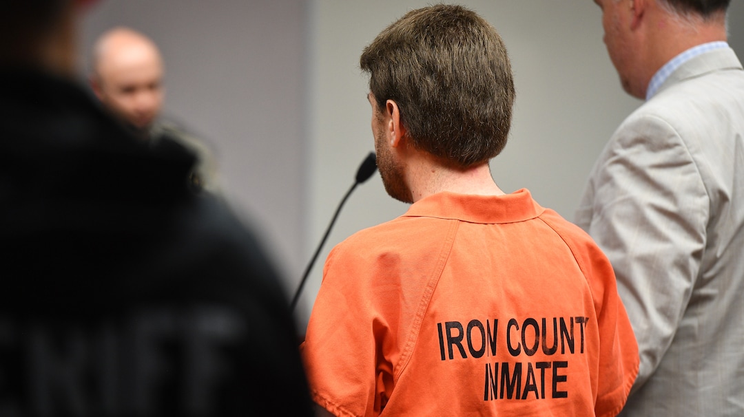 (James M. Dobson  |  Pool Photo)  The fifth district court takes Samuel Shaffer's guilty plea to felony rape of a child and felony child abuse at court in Cedar City, Wednesday, February 20, 2018.