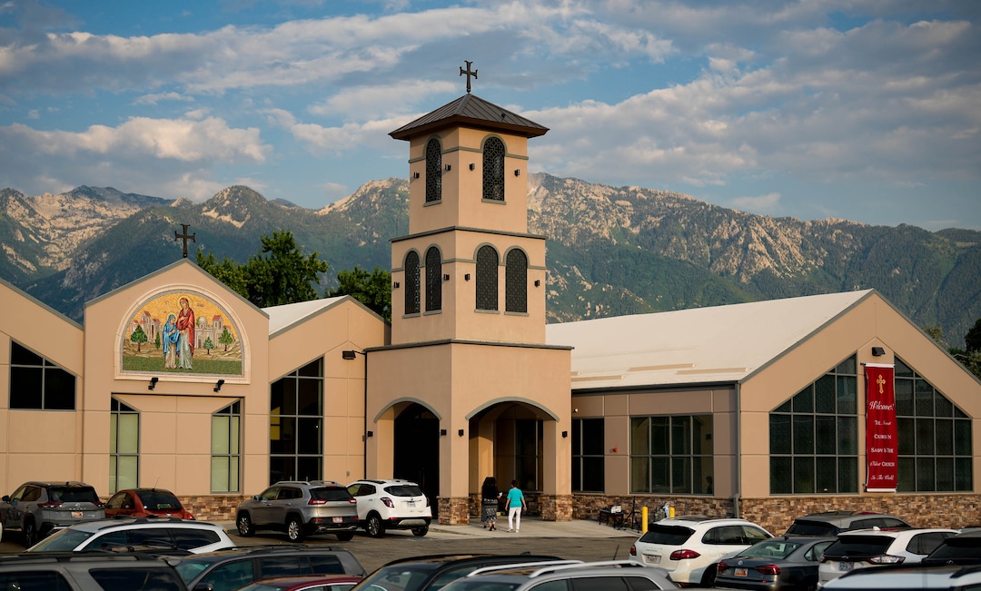 (Francisco Kjolseth  |  The Salt Lake Tribune) St. Anna Greek Orthodox Church in Sandy opens for services on Saturday, July 13, 2024, in their new church that was transformed from a garden center into a sacred sanctuary.