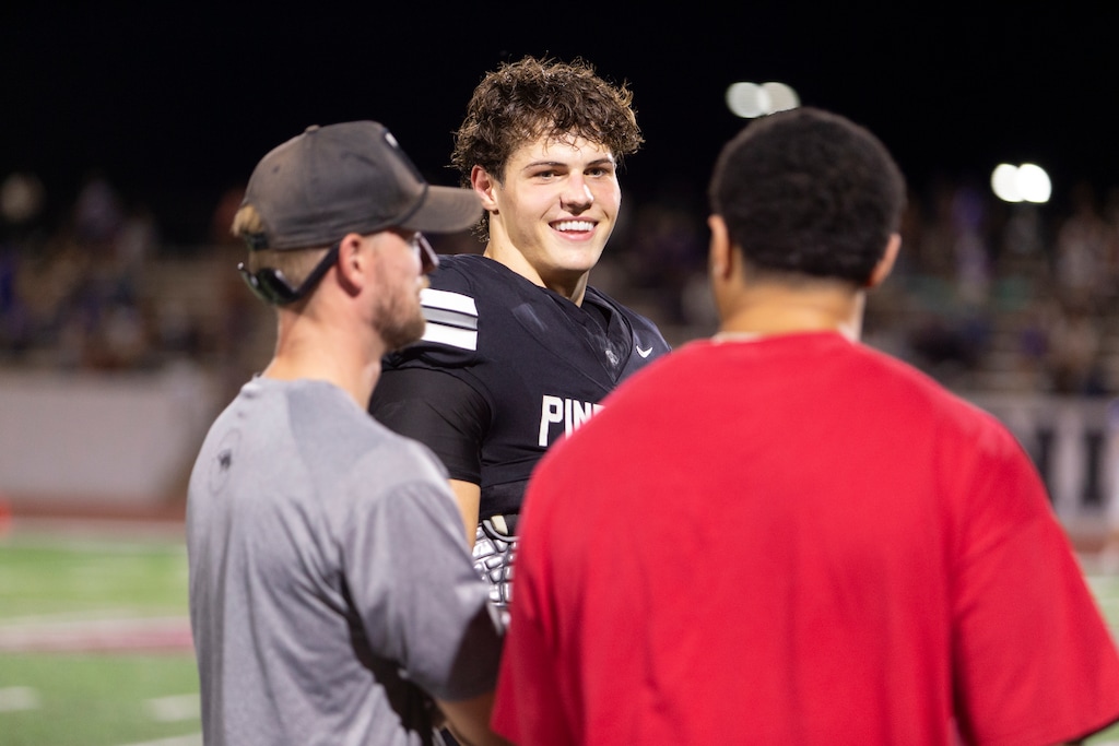 (Chris Caldwell | Special to The Tribune) Pine View senior Brock Harris during a game against Dixie High School Friday, Sept. 12, 2025.