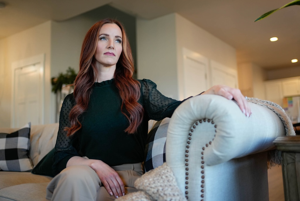 (Francisco Kjolseth | The Salt Lake Tribune) Chelsi Rasmussen is suing a nurse practitioner who she says inappropriately touched her during a 2021 cosmetic procedure at Belle Medical, a Draper medical spa.