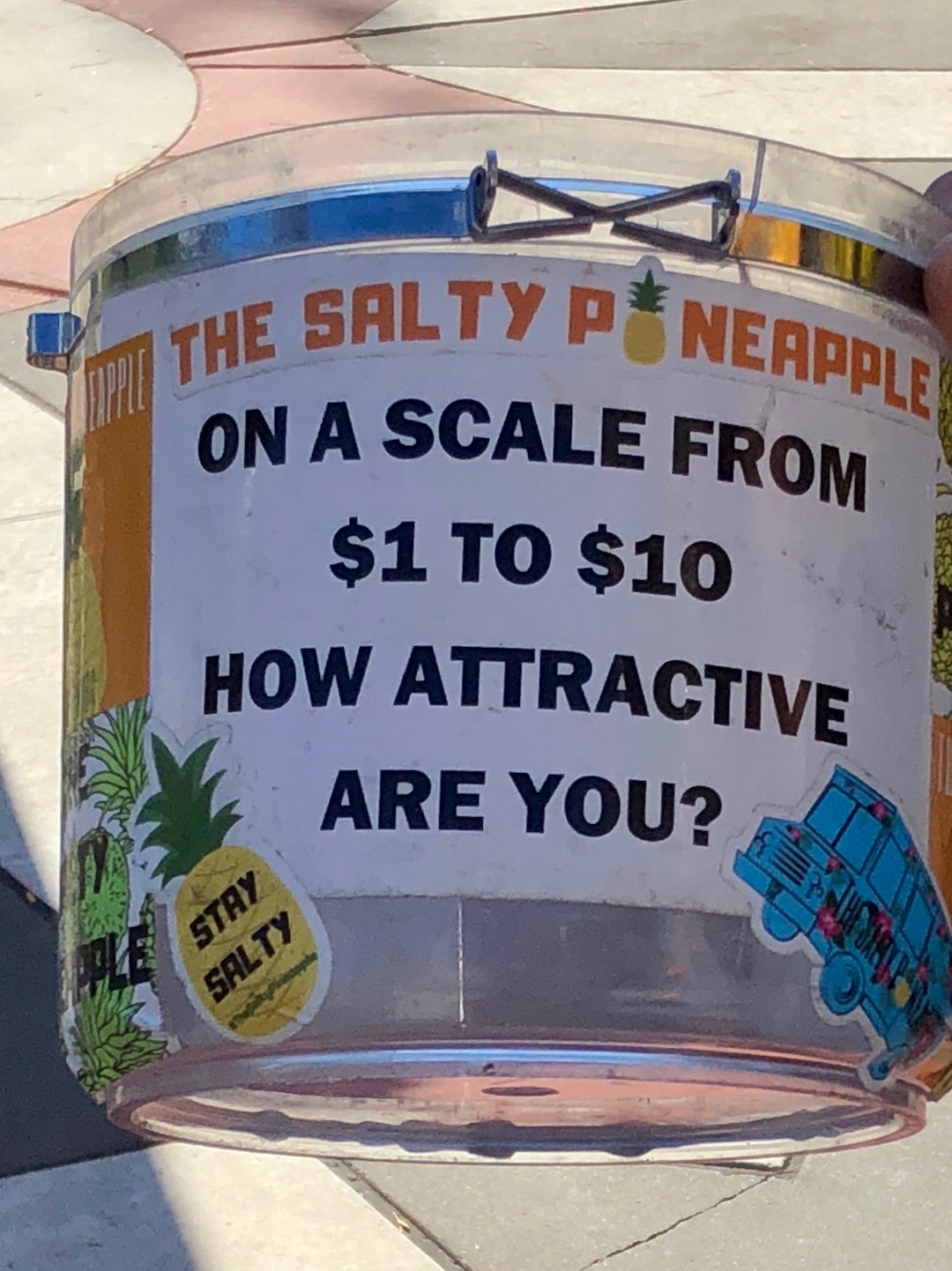 (Brodi Ashton | For The Salt Lake Tribune) The tip jar at The Salty Pineapple Food Truck