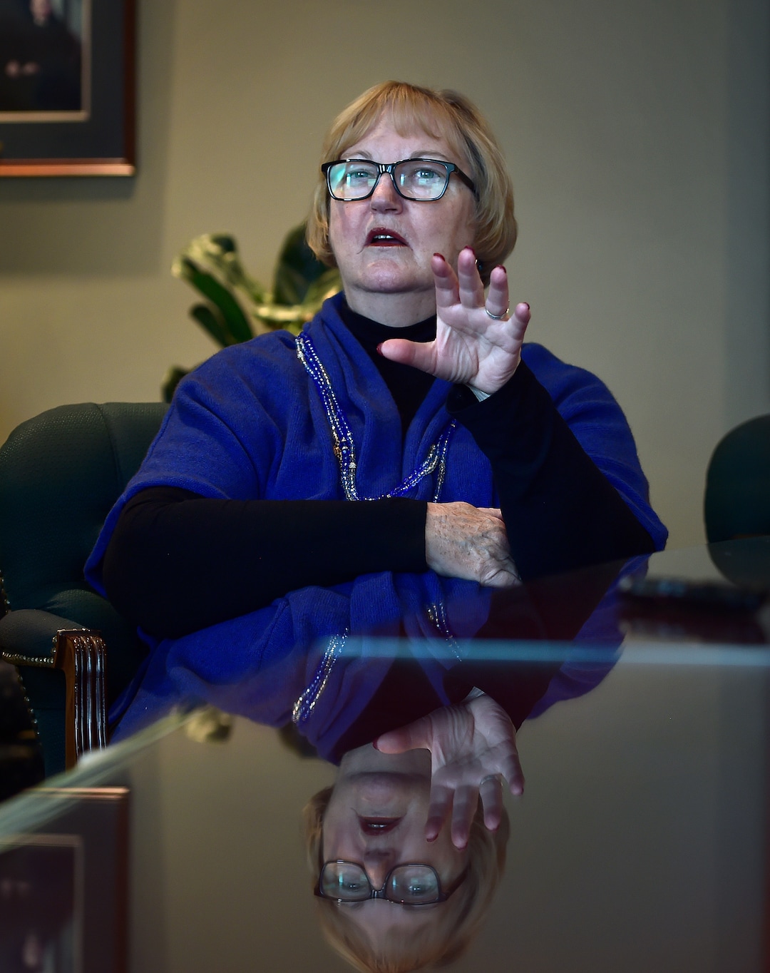 (Scott Sommerdorf   |  The Salt Lake Tribune)   Justice Justice Christine Durham is retiring after 35 years on the Utah Supreme Court. She speaks during an interview, Thursday, November 16, 2017. 