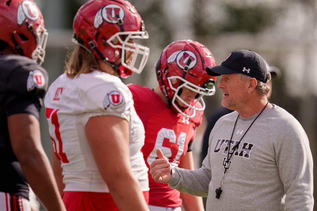 (Trent Nelson  |  The Salt Lake Tribune) Utah football coach Kyle Whittingham as the University of Utah football team practices for the Rose Bowl at Dignity Health Sports Park in Carson, Calif., on Tuesday, Dec. 28, 2021.