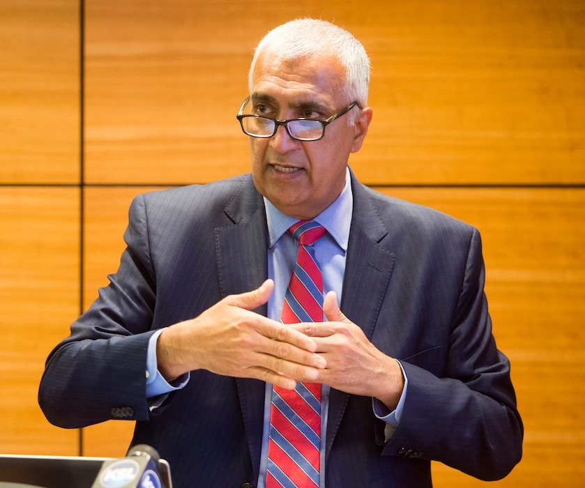(Rick Egan  |  The Salt Lake Tribune)

Salt Lake County District Attorney Sim Gill in a November 2017 photo. Gill has announced plans to run for third term.