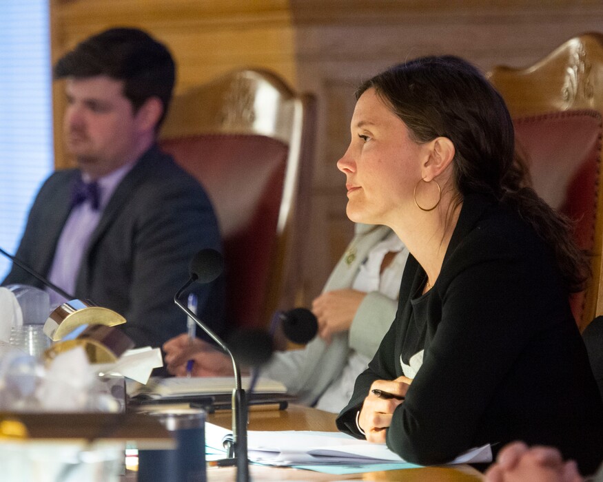 (Rick Egan | Tribune file photo)  Erin Mendenhall listens along with the Salt Lake City Council, during the public comment portion of a Salt Lake City Council meeting Tuesday, April 23, 2019.