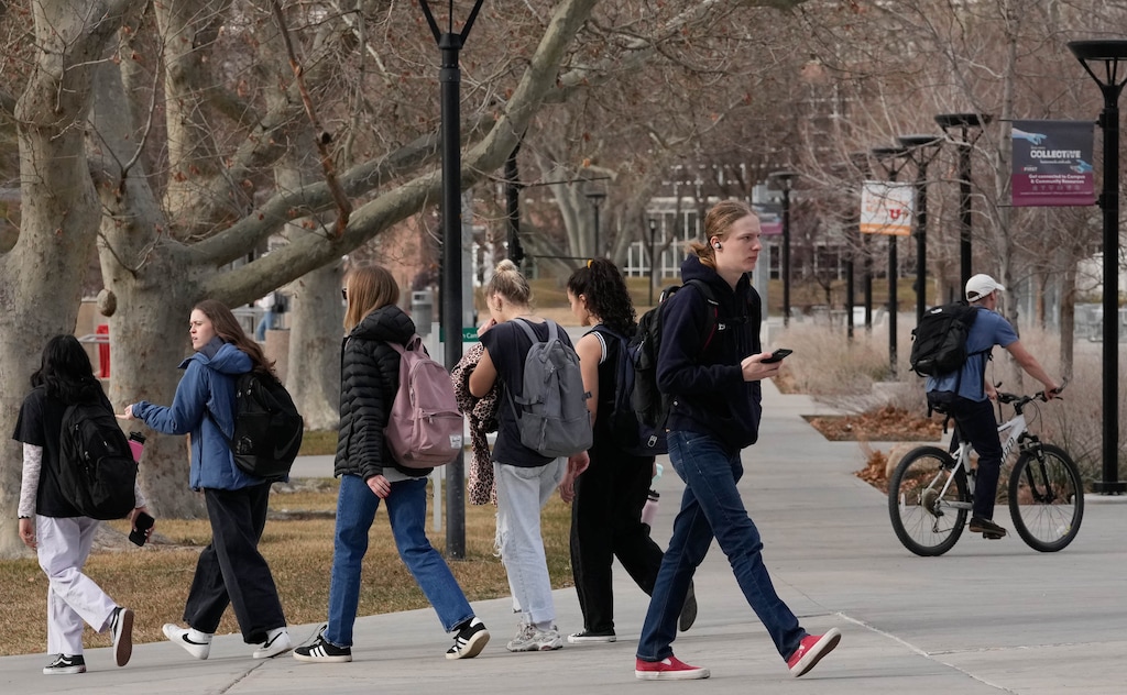 (Francisco Kjolseth  | The Salt Lake Tribune) The University of Utah campus is picture on Tuesday, Feb. 4. 2025.