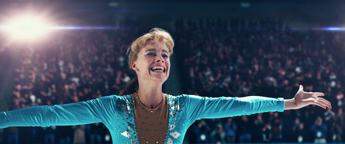 This image released by Neon shows Margot Robbie as Tonya Harding in a scene from "I, Tonya." (Neon via AP)
