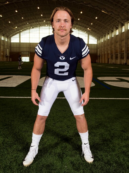 (Rick Egan  |  The Salt Lake Tribune)     BYU Cougar running back Matt Hadley. Wednesday, Aug. 8, 2018.