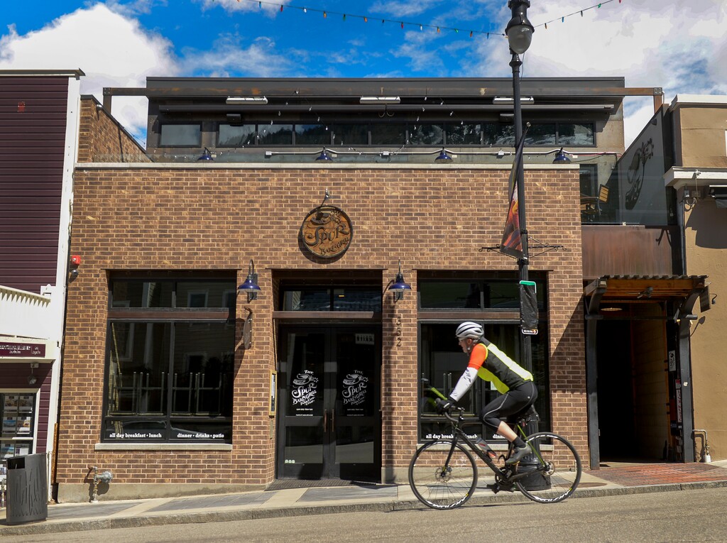 (Leah Hogsten  |  The Salt Lake Tribune)  The Spur Bar & Grill, Park City, April 1, 2020. 